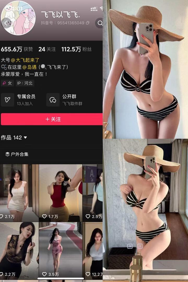 大飞起来了飞飞来了条纹泳装与遮阳帽作品拼图